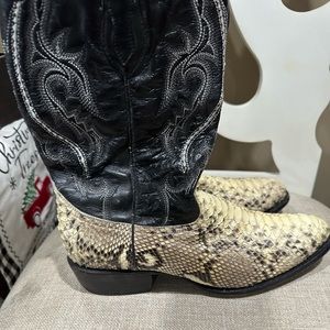 Men’s JB Dillon snakeskin cowboy boots